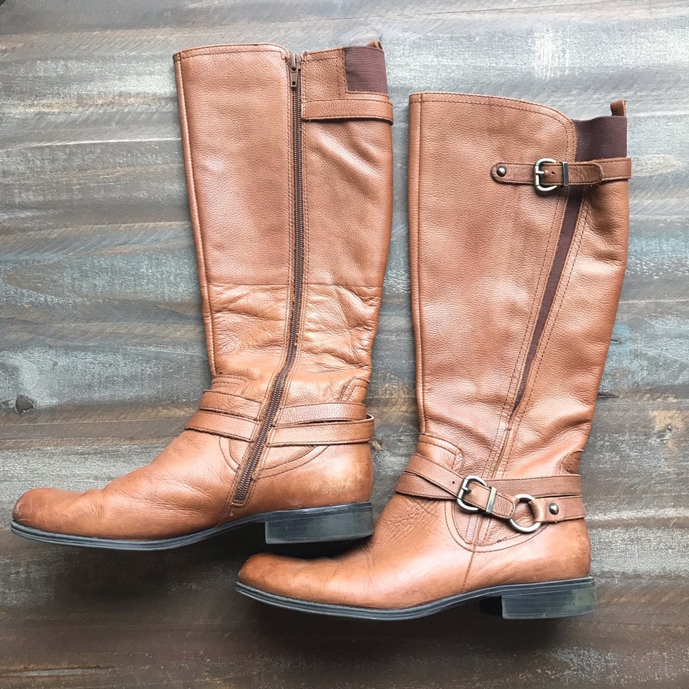 Naturalizer Jovana Tall Leather Boots Size 9.5